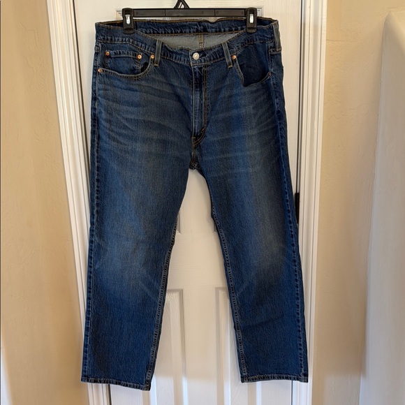 Levi's Blue Straight Jeans Classic Style - Picture 3 of 7